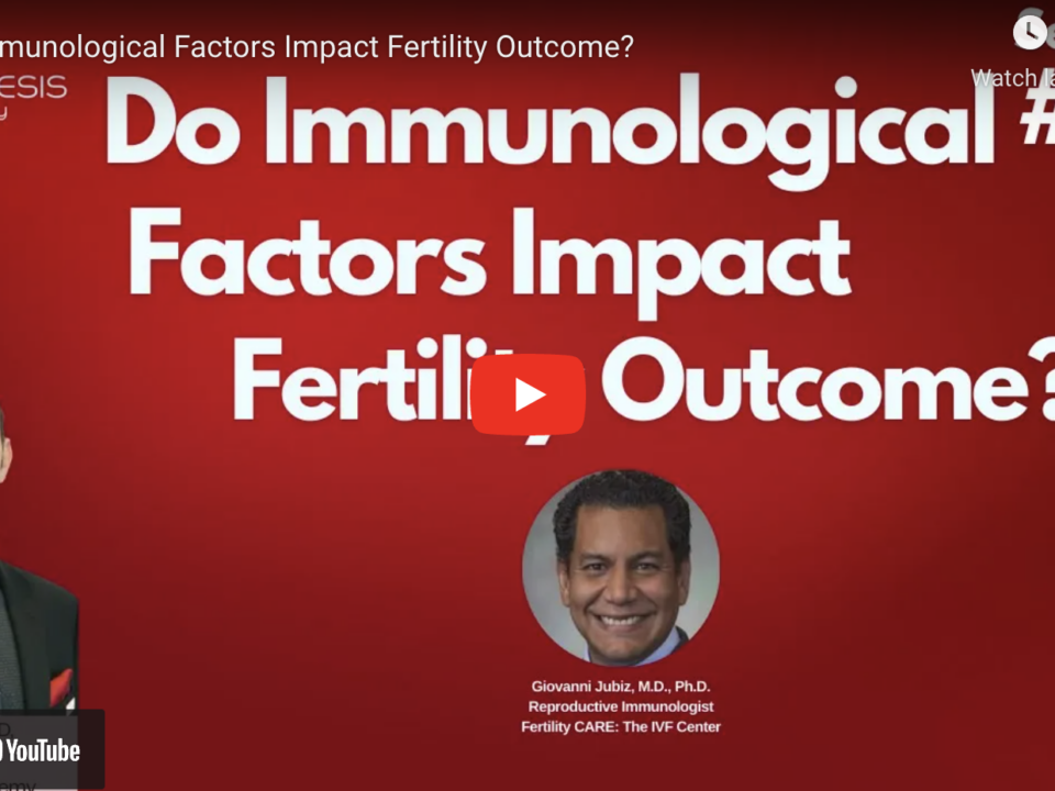 Youtube video cover image. Immunological Factors Impact Pregnancy outcome